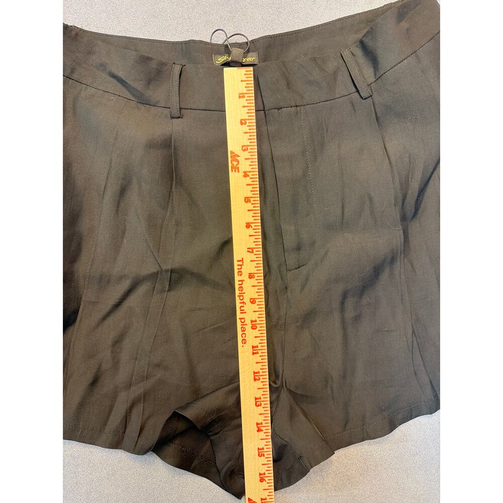 Shinestar Black High-waisted Tailored Shorts Womens Size Xl Casual Outdoor - Picture 8 of 10